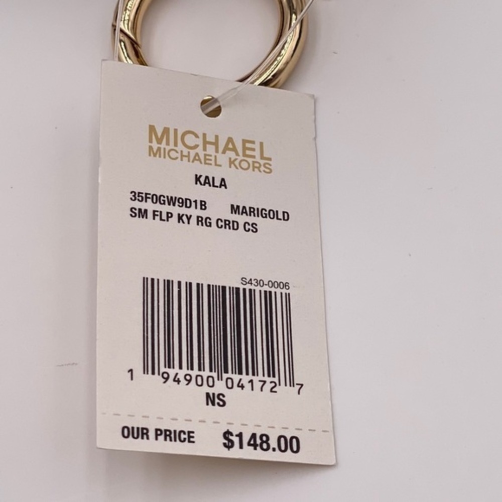 Michael Kors KALA SM FLP KY CRD CS MARIGOLD - Picture 4 of 5